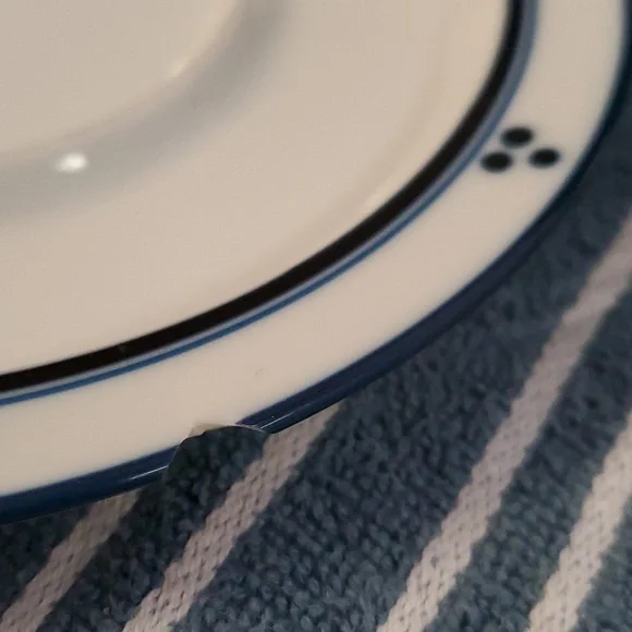 Dansk Bistro Fredriksborg Blue Coffee Mugs Saucers Cream Sugar Set of 30 - Picture 9 of 12